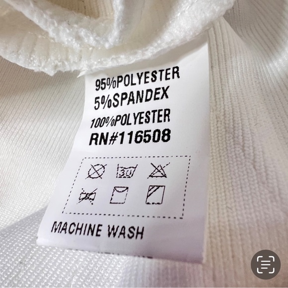 #A097    FT INC  Romantic  White Studded  Vintage  Bodycon Dress  NWT   XL - Picture 8 of 10